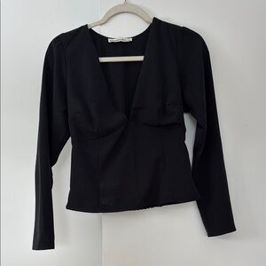 Abercrombie and Fitch Long Sleeve top in Black